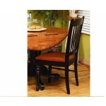 British Isles Slatback Side Chair - Honey/Espresso