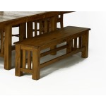 Laurelhurst Rustic Oak Bench