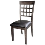 Bristol Point - Warm Gray Gridback Upholstered Side Chair