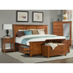 King Platform Storage Bed