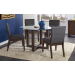 48″ ROUND GLASS TABLE