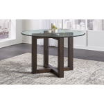48″ ROUND GLASS TABLE