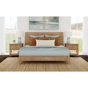 Geo Heights King Panel Bed