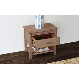 Geo Heights Nightstand - Soft Close Side