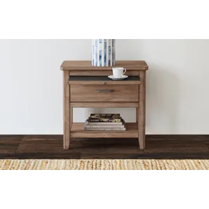 Geo Heights Nightstand - Soft Close Side