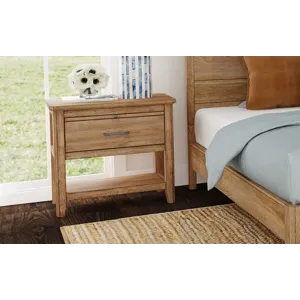 Geo Heights Nightstand - Soft Close Side