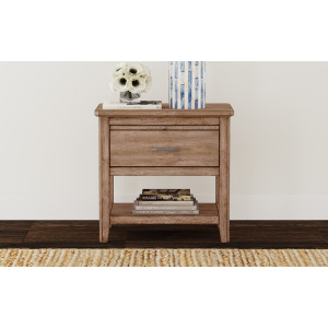 Geo Heights Nightstand - Soft Close Side