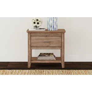 Geo Heights Nightstand - Soft Close Side