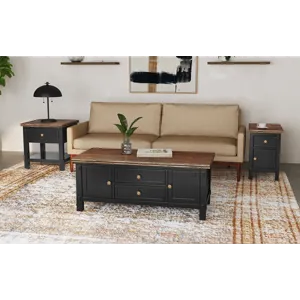 Stormy Ridge Occasional Coffee Table W/ Casters