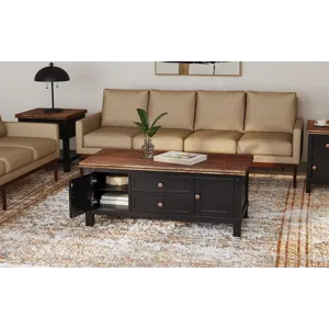 Stormy Ridge Occasional Coffee Table W/ Casters