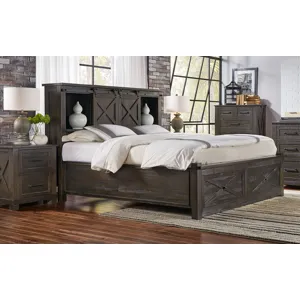 Cal-King Storage Headboard W/ Storage Footboard