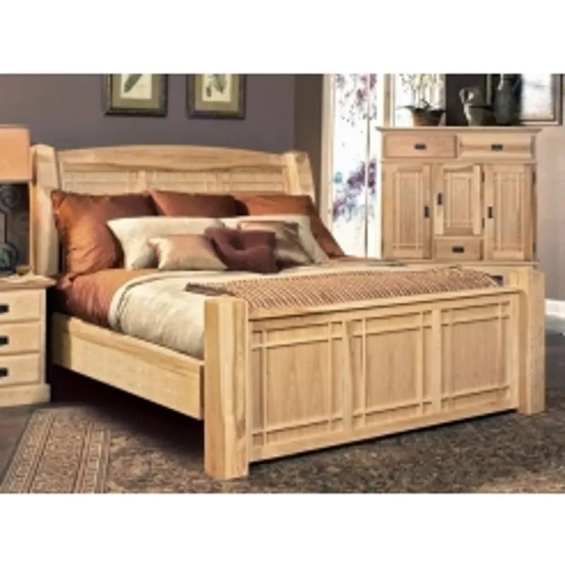 Amish Highlands King Arch Panel Bed