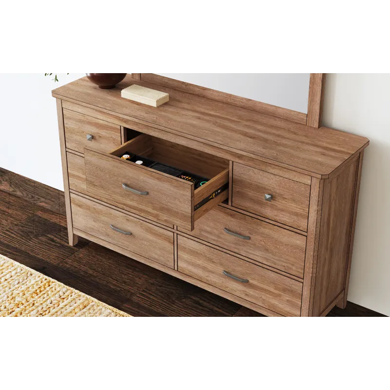 Geo Heights Dresser - Soft Close Side
