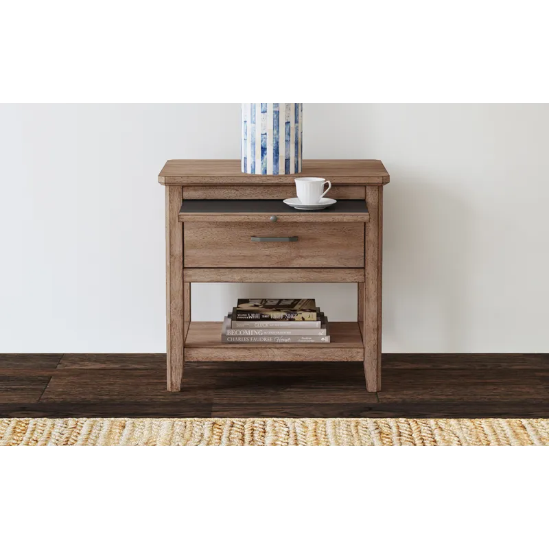 Geo Heights Nightstand - Soft Close Side