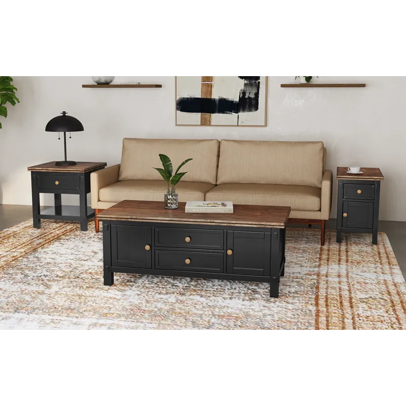 Stormy Ridge Occasional Coffee Table W/ Casters