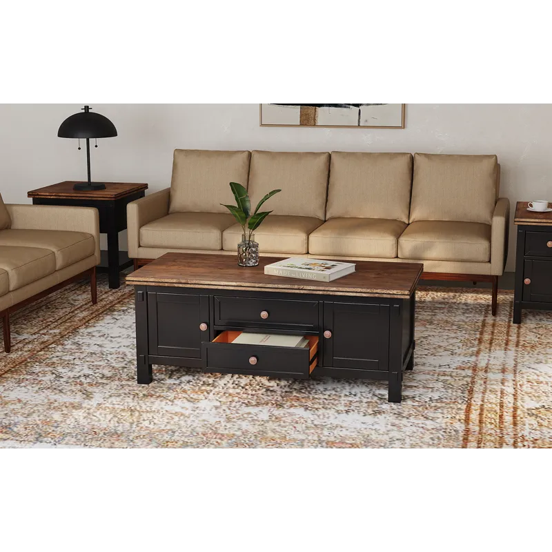 Stormy Ridge Occasional Coffee Table W/ Casters