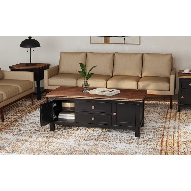 Stormy Ridge Occasional Coffee Table W/ Casters