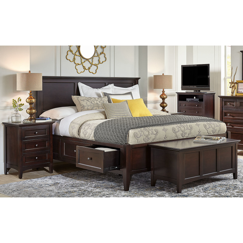 Cal King Storage Bed by A. America - WSLDM5291 | Horton's Furniture