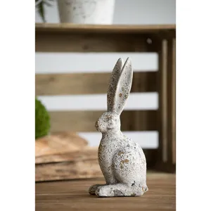 10'' Weathered Rabbit Statue