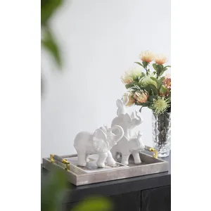 White Trumpeting Elephant