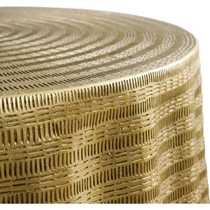 Gold Textured Coffee Table