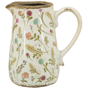 Floral Motif Pitcher