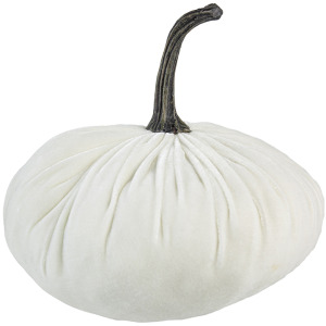 LG WHITE VELVET WHTD PUMPKIN