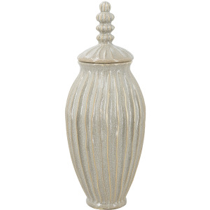TEXTURED CERAMIC JAR
