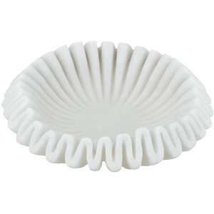 SM WHITE WAVY RESIN BOWL