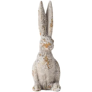 10'' Weathered Rabbit Statue
