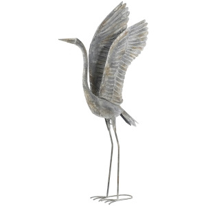 METAL CRANE SCULPTURE
