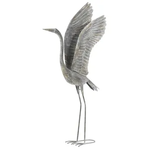 METAL CRANE SCULPTURE