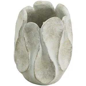 8'' Bloom Grey Cement Planter