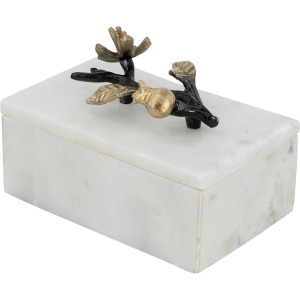 BRANCHED HANDLED MARBLE BOX