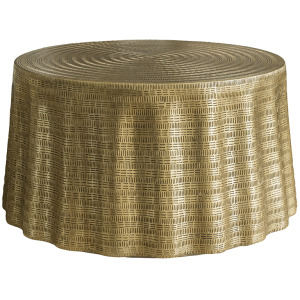 Gold Textured Coffee Table