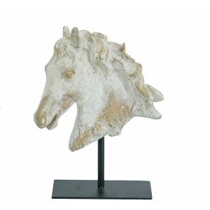HORSE STATUE WITH IRON BASE