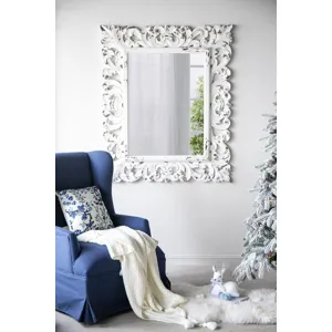 Antique White Mirror