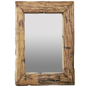 Rustic Slipper Wood Mirror