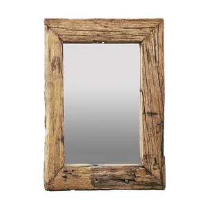 Rustic Slipper Wood Mirror