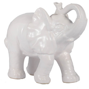 White Trumpeting Elephant