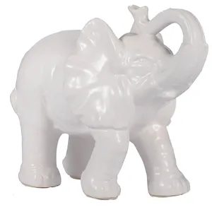 White Trumpeting Elephant