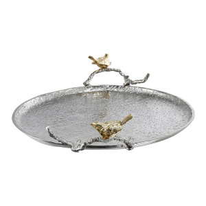 BIRDS OF A FEATHER METAL TRAY*