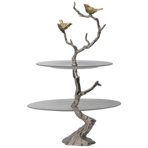 ASTULA 2 TIER SERVING PLATES