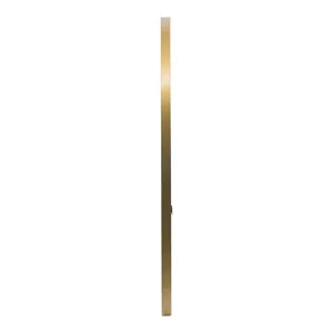 Gold Wooden Circle Accent Mirror