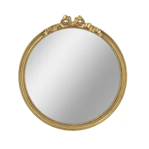 30X32 GOLD ROUND MIRROR