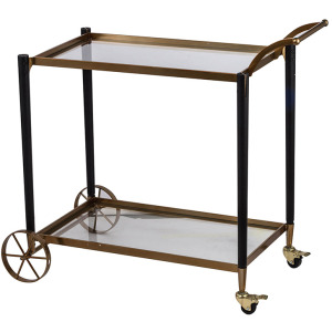 GOLD SERVING CART