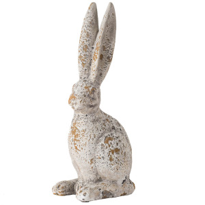 13'' WEATHERED RABBIT STATUE