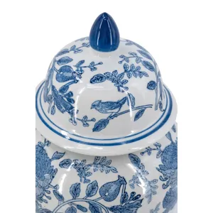Blue &amp; White Motif Ginger Jar