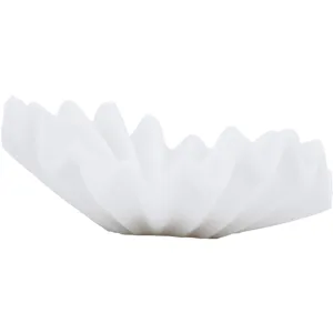 Matte White Pleated Bowl