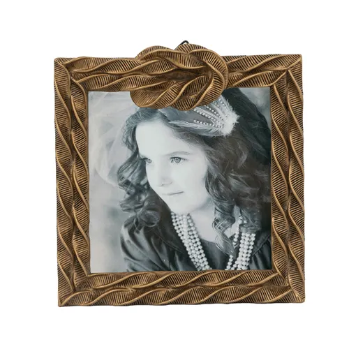 Bronze Rope Knot Square Photo Frame
